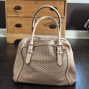 Kate Spade blush perforated shoulder bag